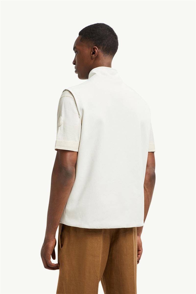 reversible padded cotton gilet-MONCLER-Verso