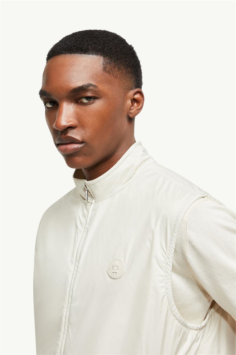 reversible padded cotton gilet-MONCLER-Verso