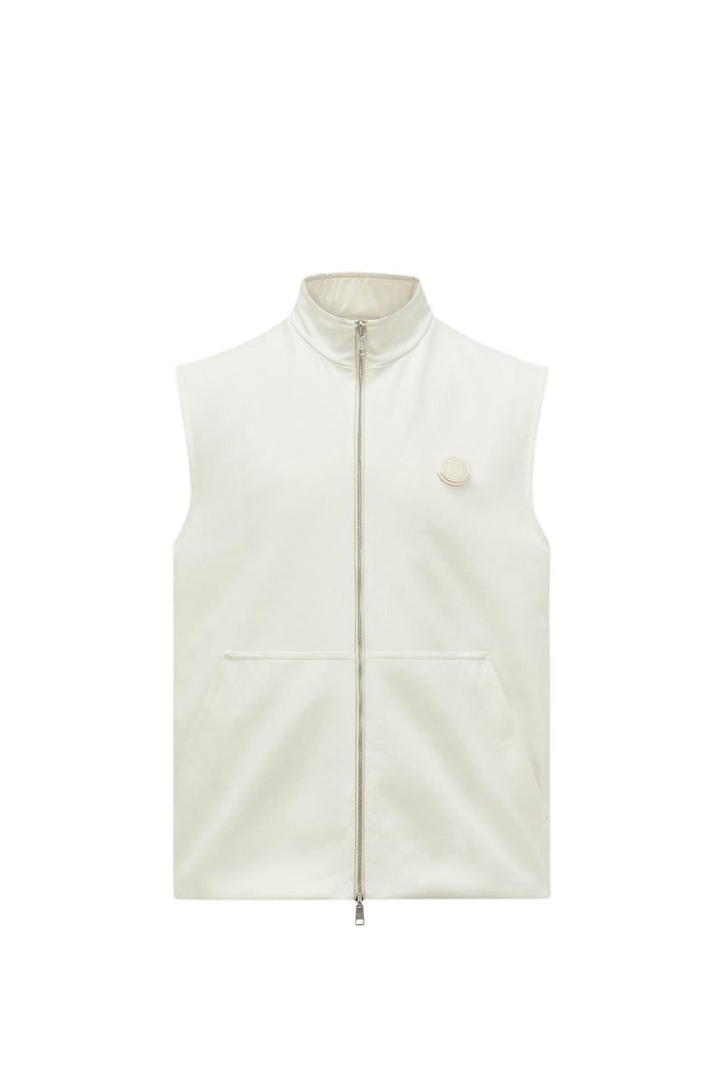 reversible padded cotton gilet-MONCLER-Verso