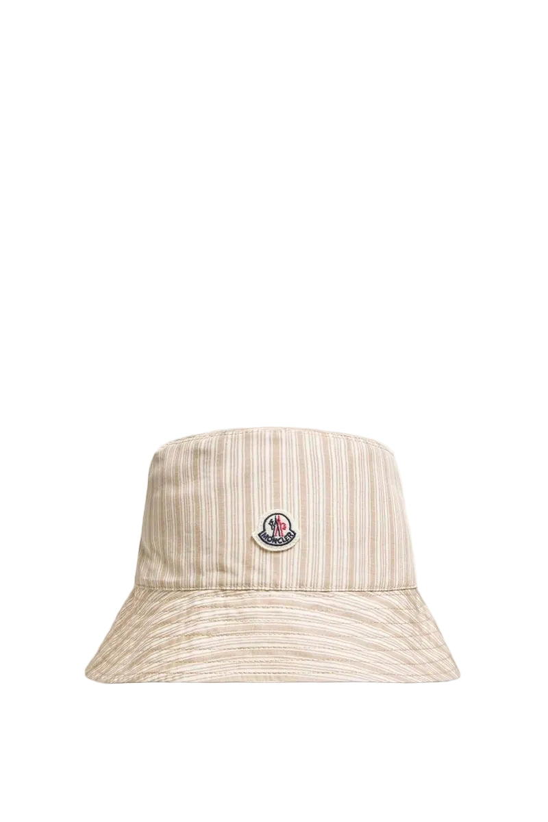 Reversible striped cotton bucket hat-MONCLER-308834-M-Verso