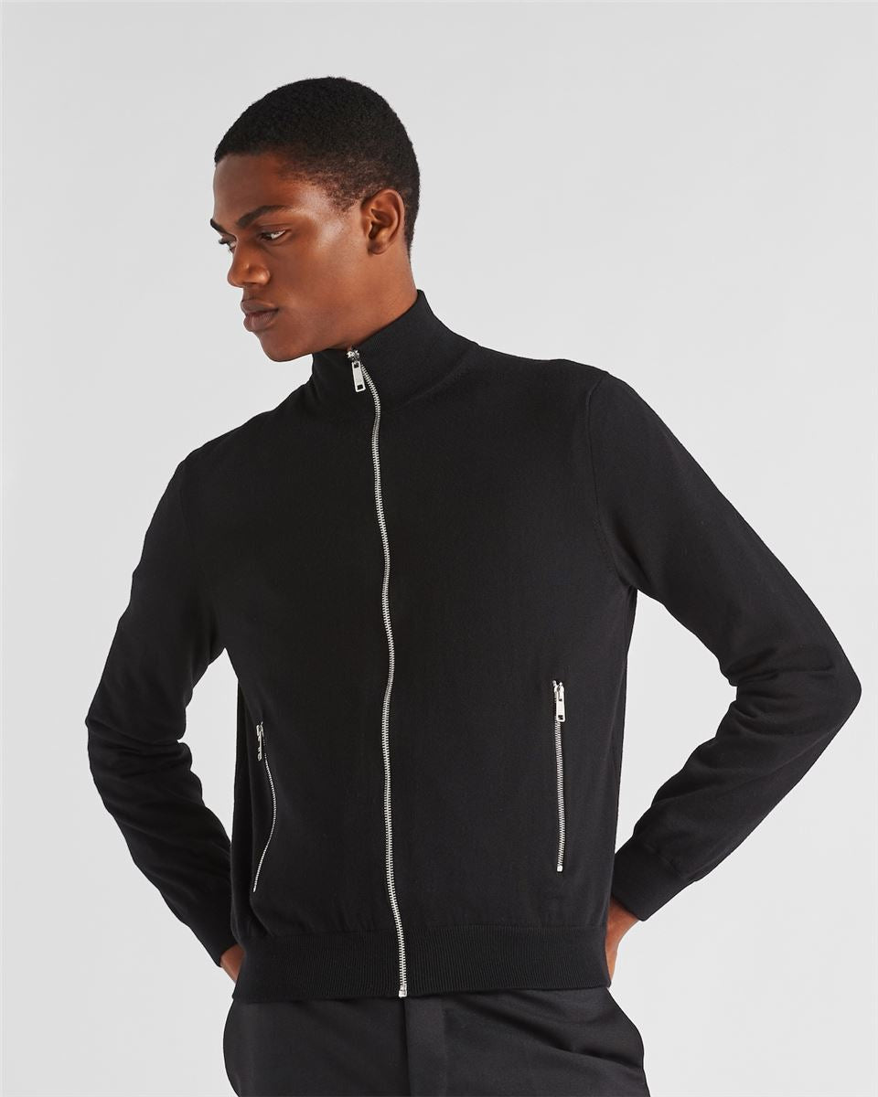 reversible wool and re-nylon jacket-PRADA-Verso