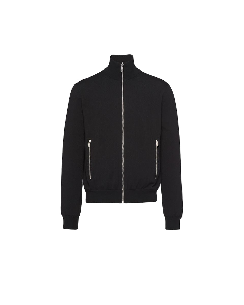reversible wool and re-nylon jacket-PRADA-Verso