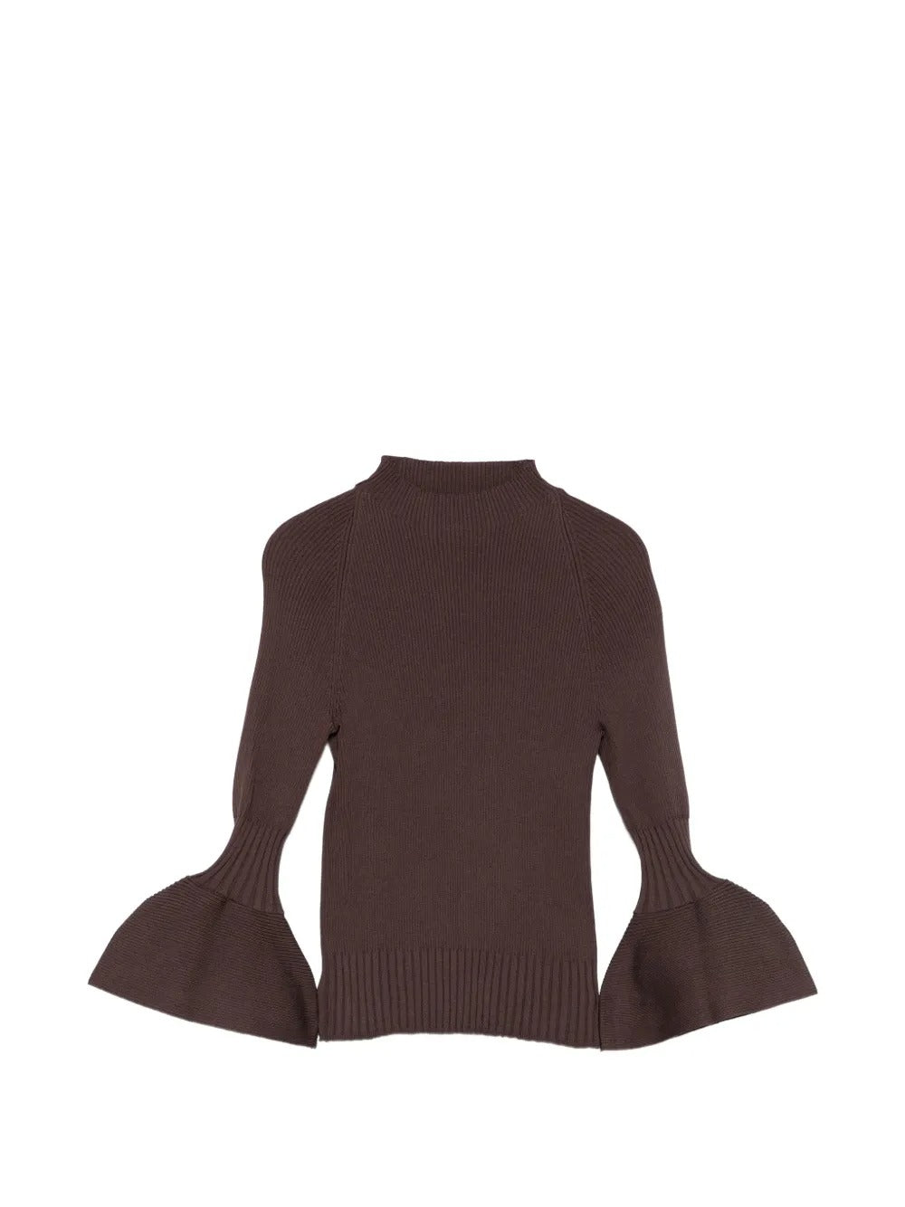 Ribbed bell-sleeve sweater-GENNY-315898-40-Verso