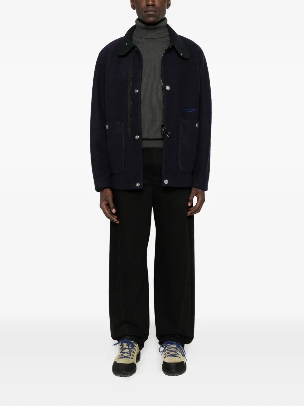 Ribbed High-neck Sweater-STONE ISLAND-Verso