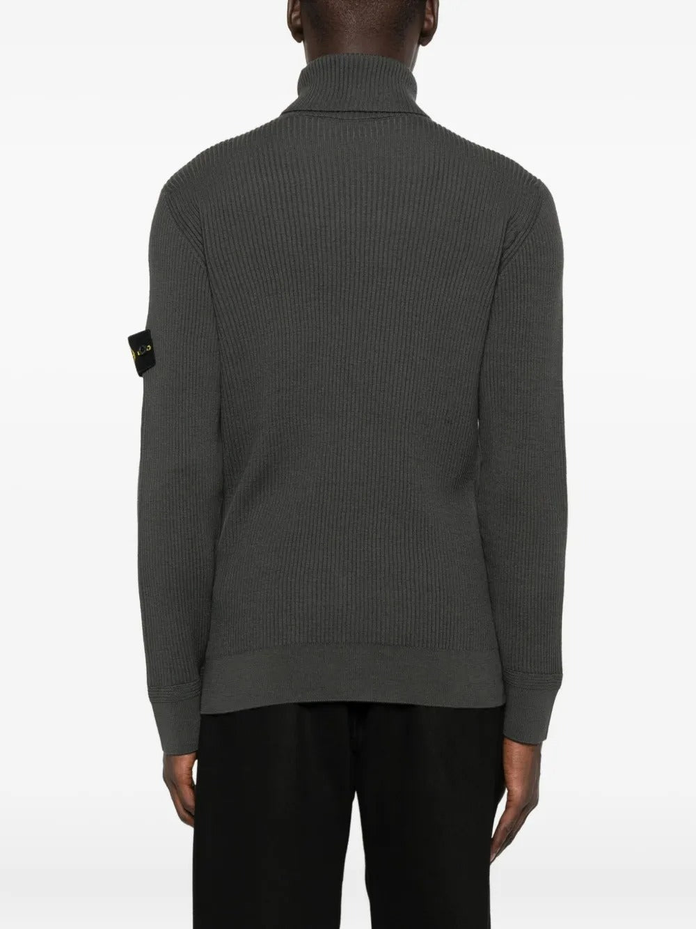 Ribbed High-neck Sweater-STONE ISLAND-Verso