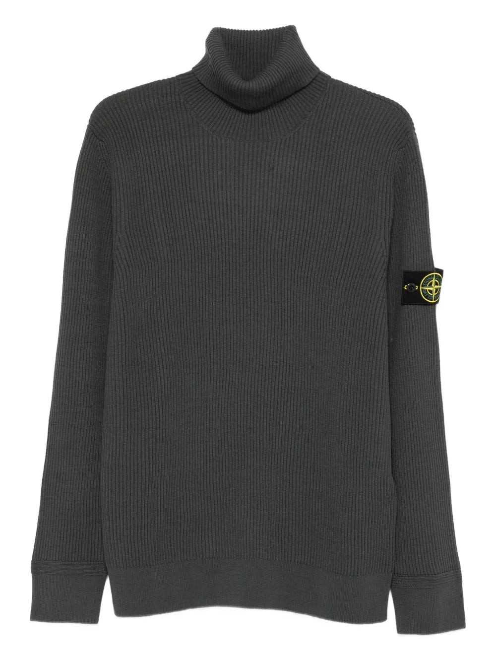 Ribbed High-neck Sweater-STONE ISLAND-Verso