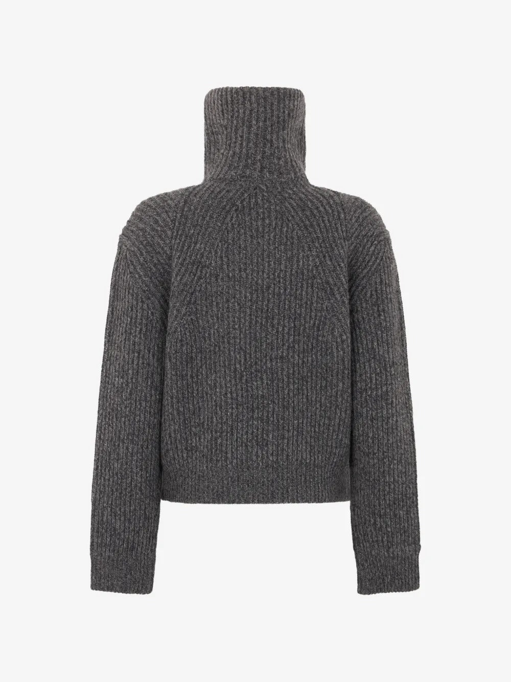 Ribbed-knit half-zip sweater-VINCE-Verso