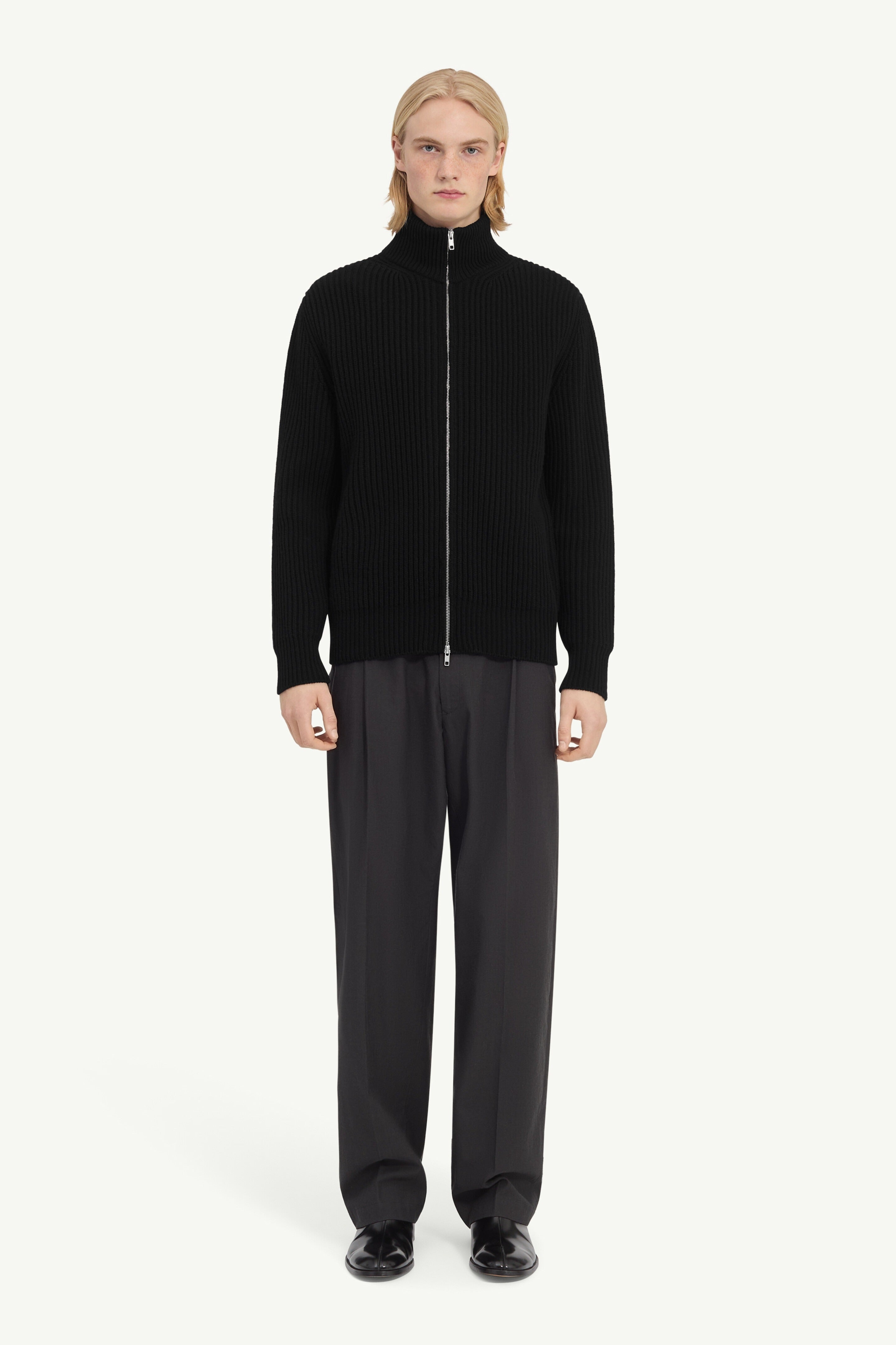 Ribbed knit jacket-MM6-Verso