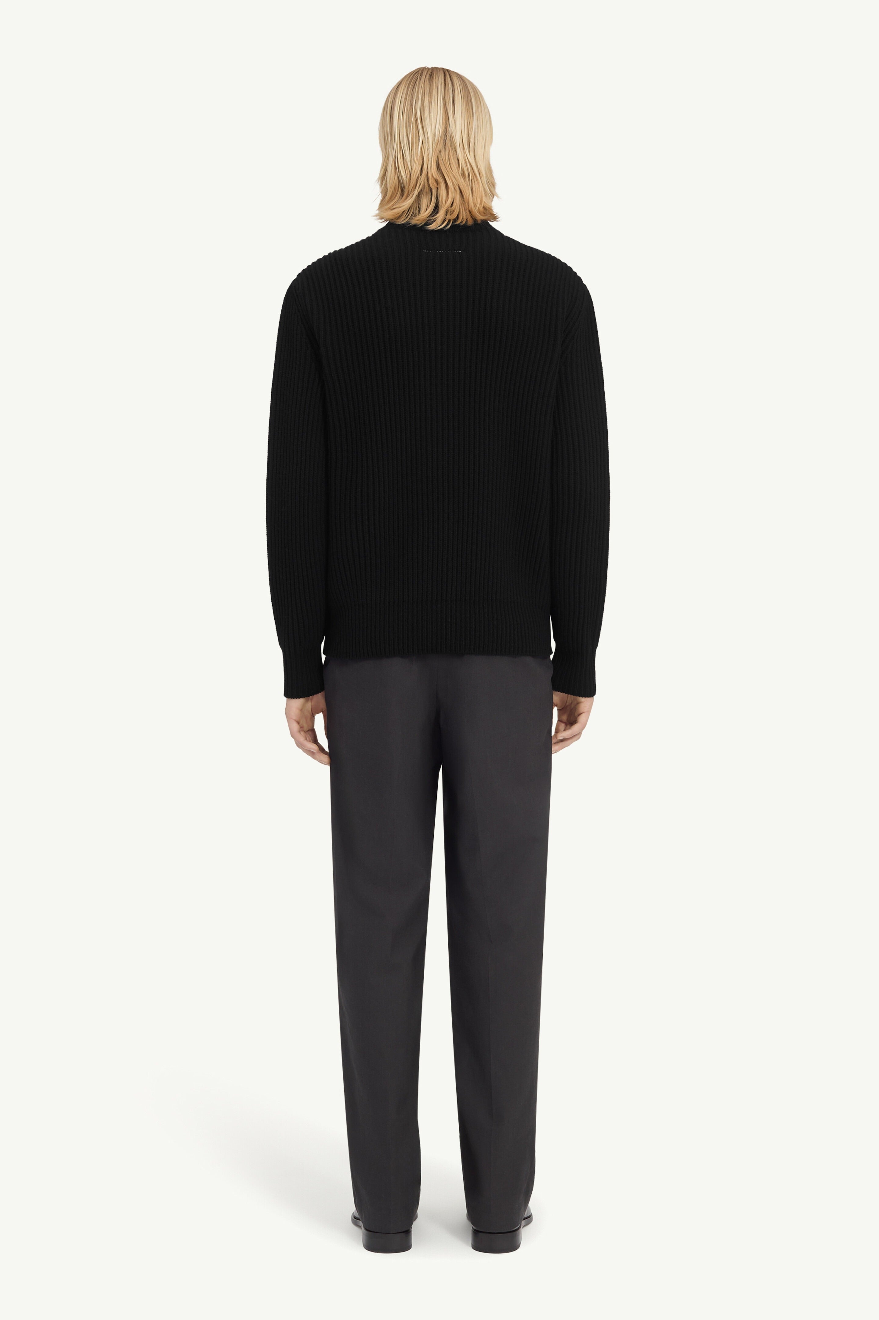 Ribbed knit jacket-MM6-Verso