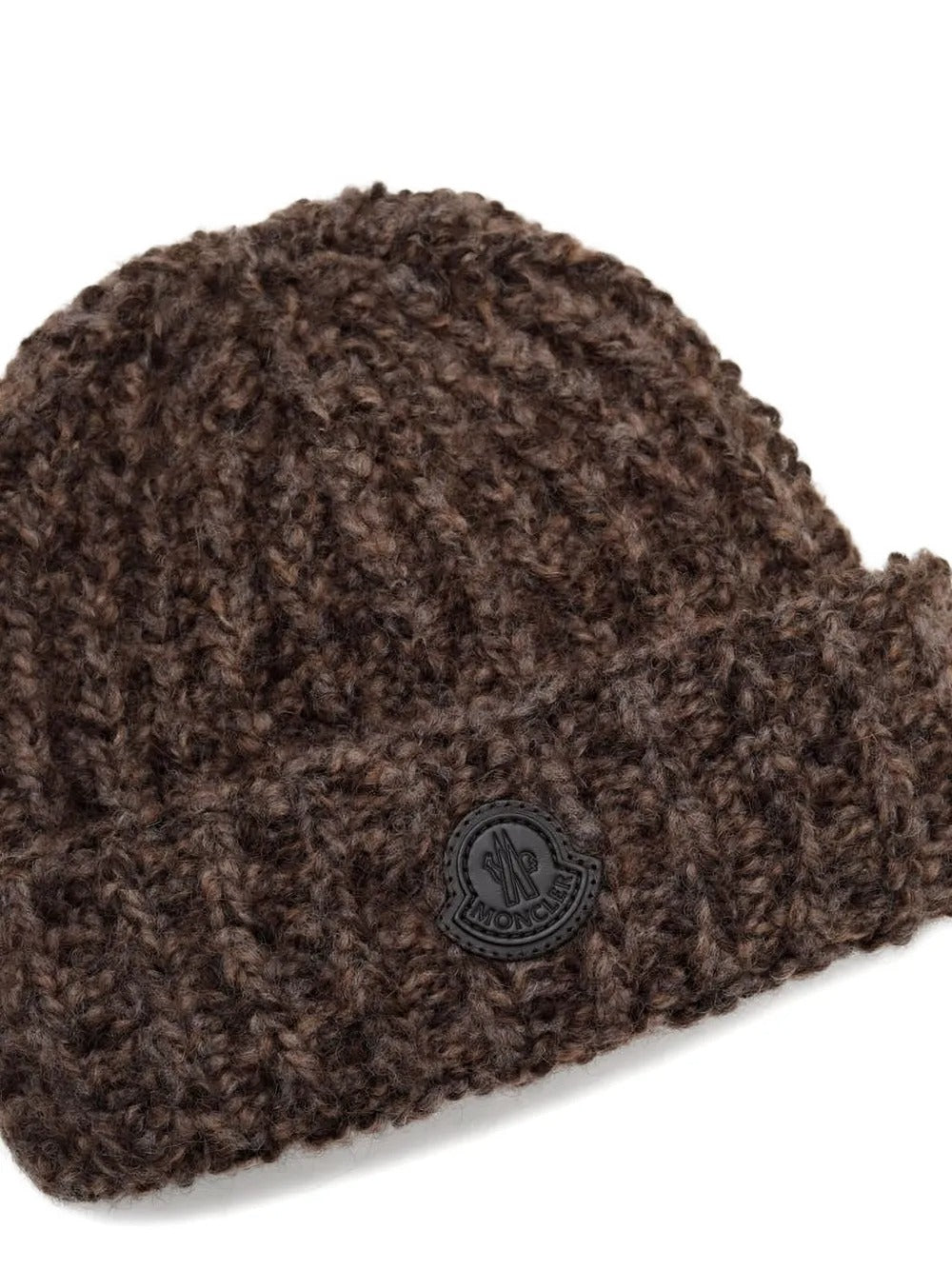 Ribbed logo-patch beanie-MONCLER-Verso