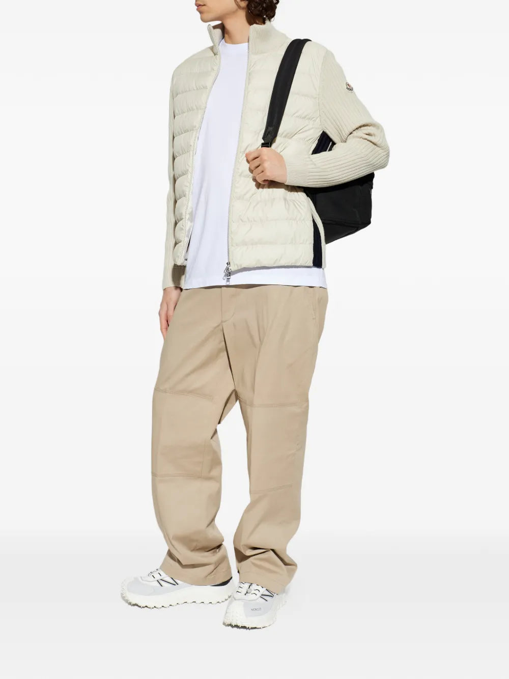 Ribbed padded jacket-MONCLER-Verso