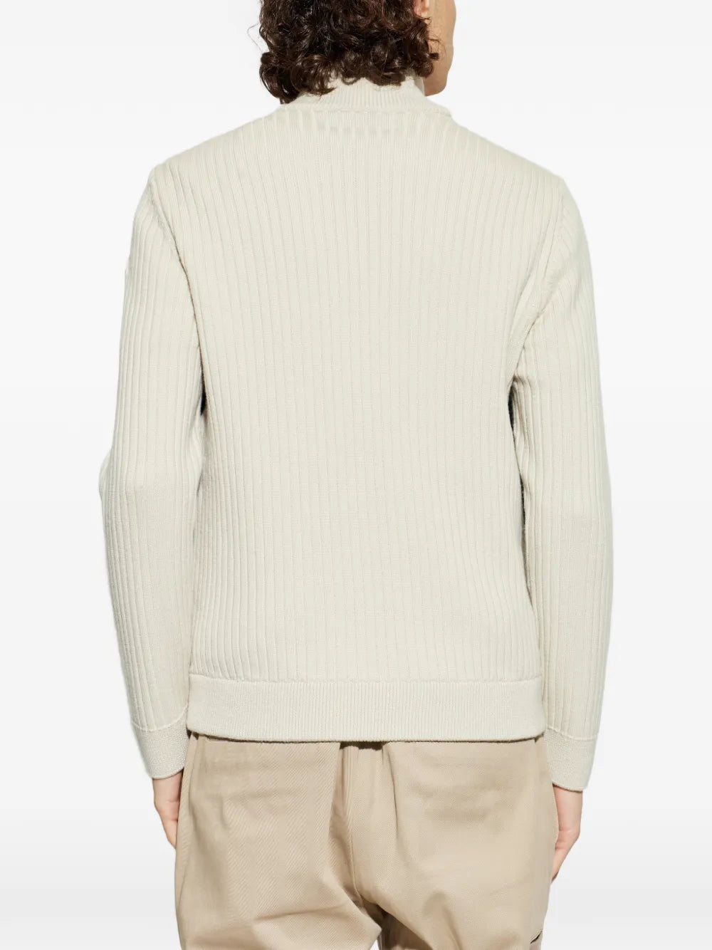 Ribbed padded jacket-MONCLER-Verso