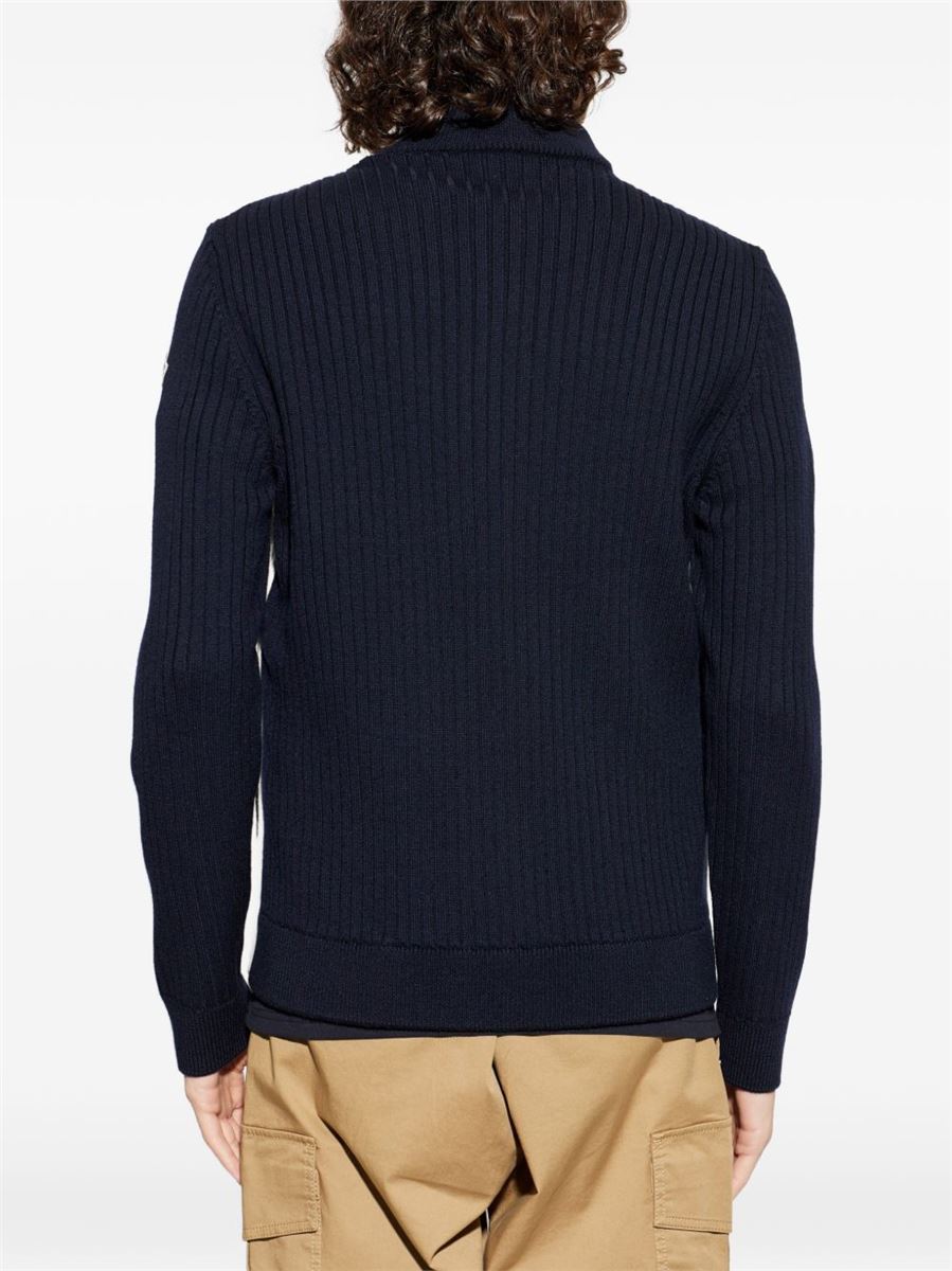 Ribbed padded jacket-MONCLER-Verso