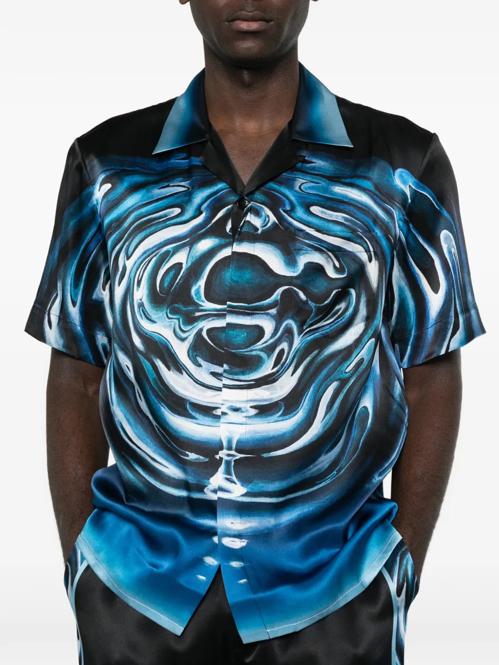 Ripple cuban collar shirt-CASABLANCA-Verso