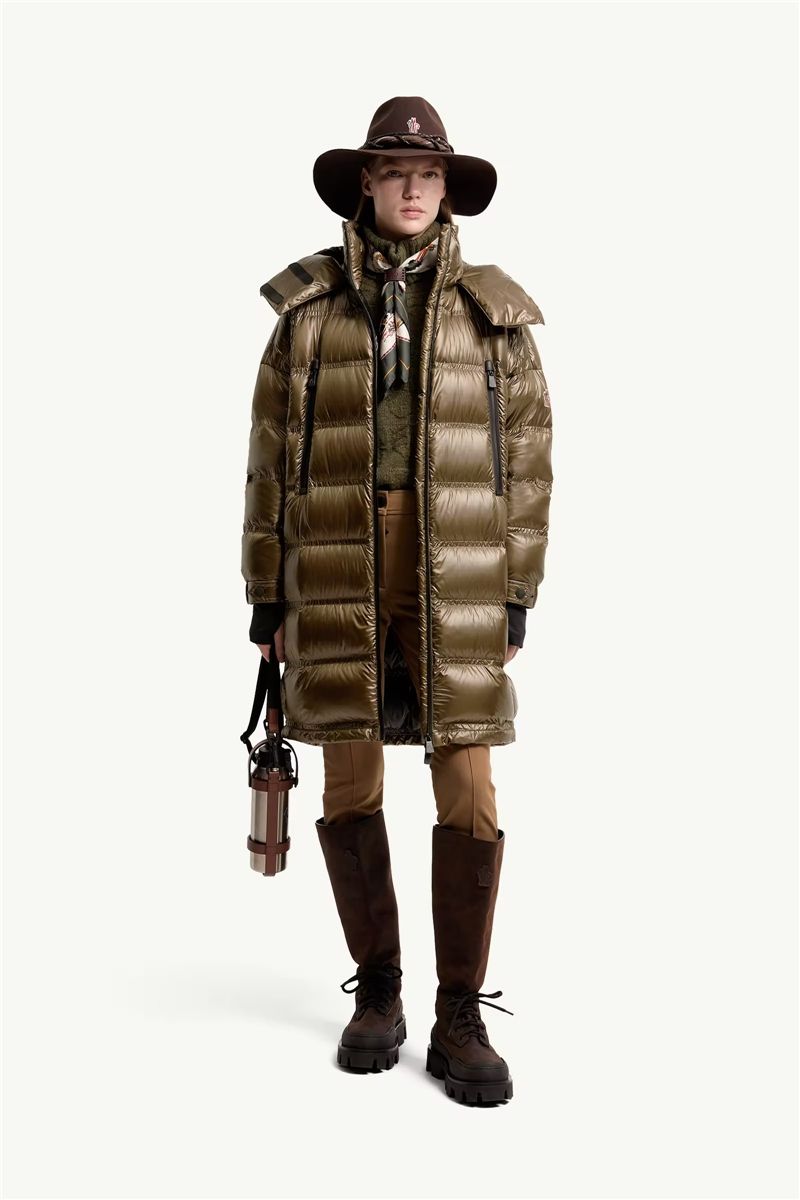 Rochelairs hooded long down jacket-MONCLER-Verso