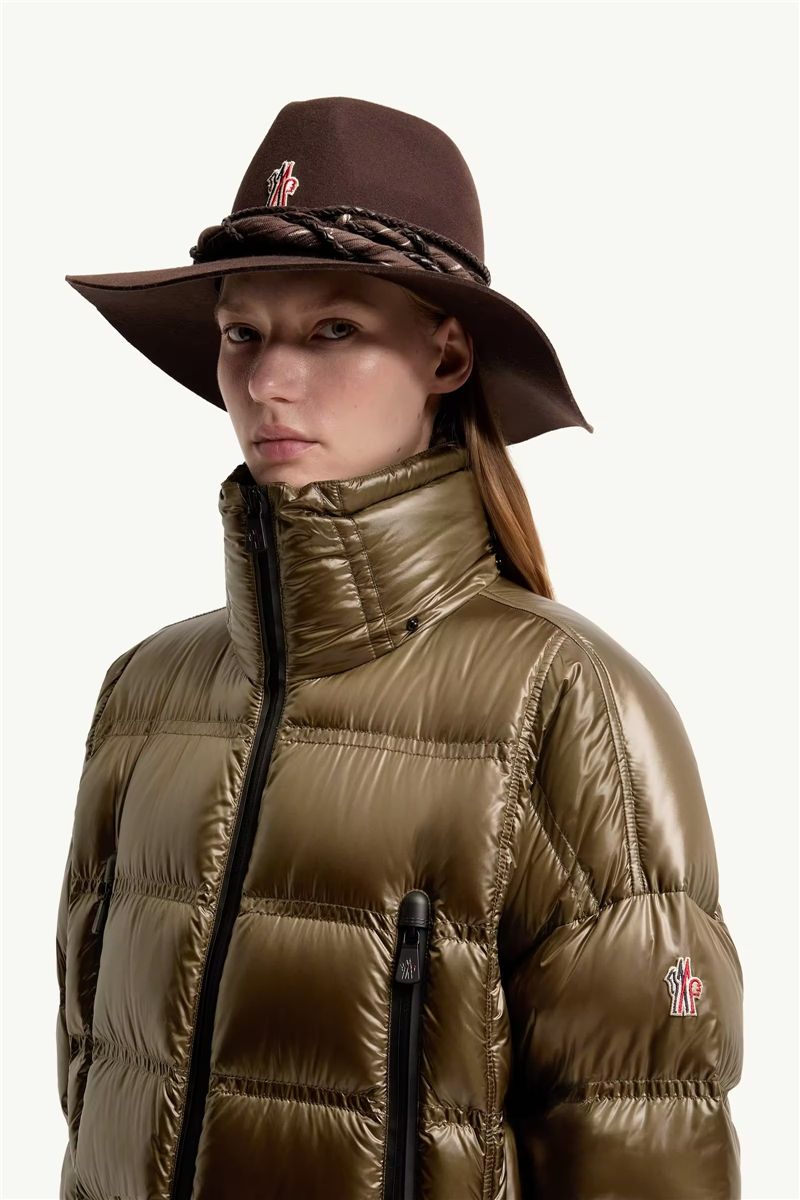 Rochelairs hooded long down jacket-MONCLER-Verso