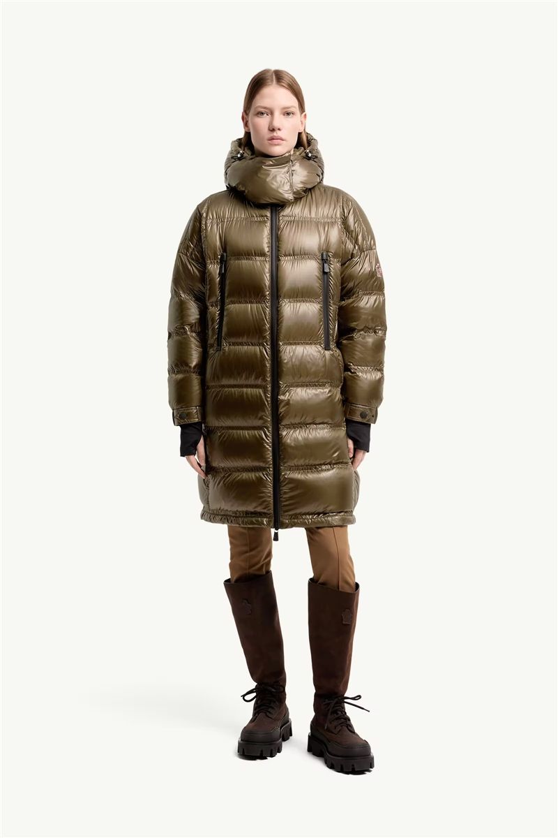 Rochelairs hooded long down jacket-MONCLER-Verso