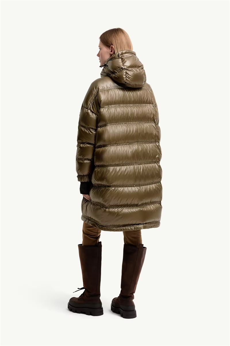 Rochelairs hooded long down jacket-MONCLER-Verso