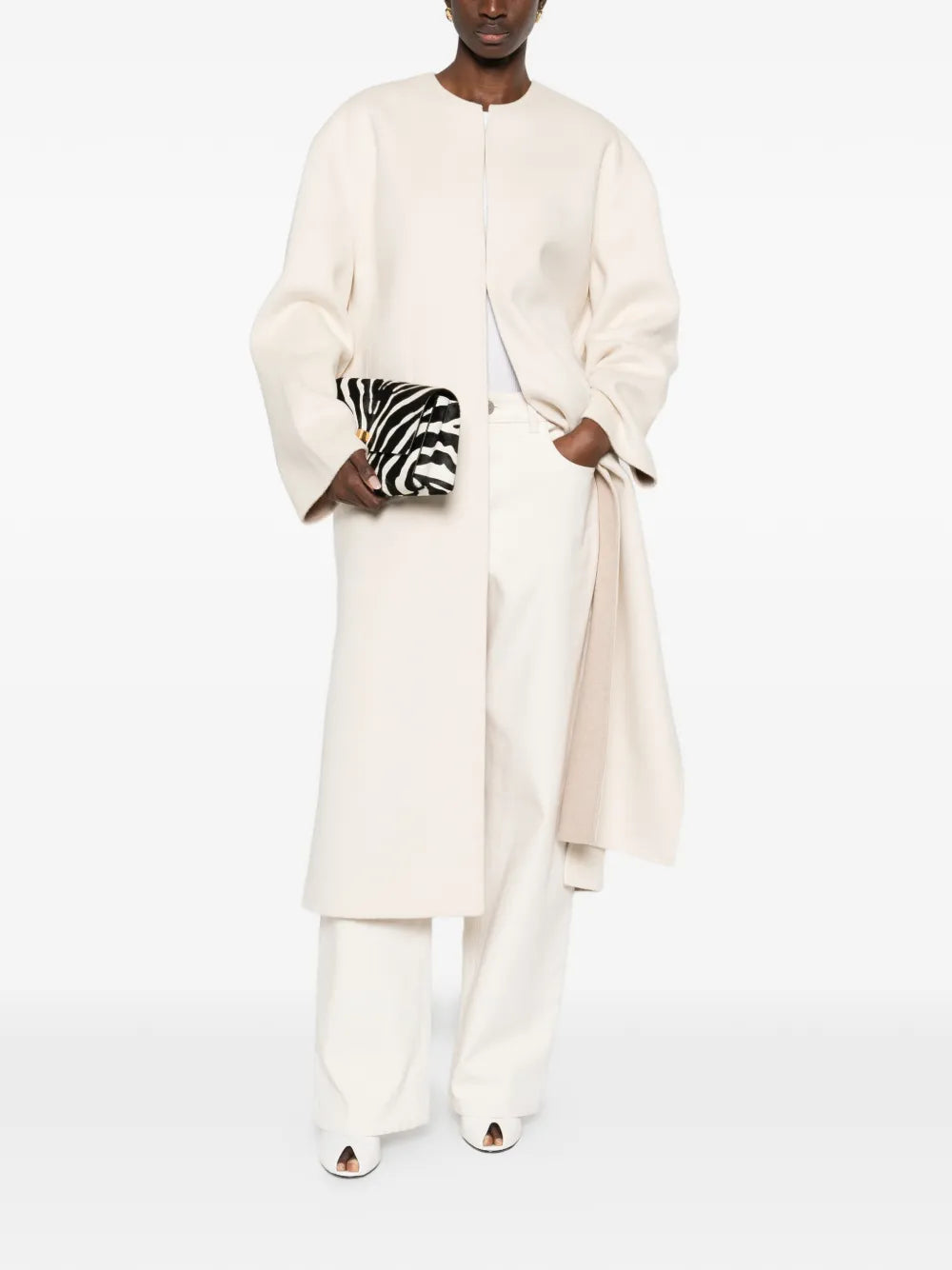 Round-neck coat-ALICIA AUDREY-Verso