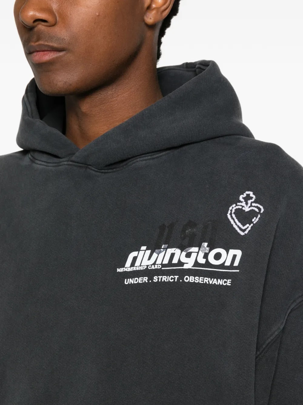 Rivington Roi Rebis RRR123 Membership Uso Logo-Print Hoodie