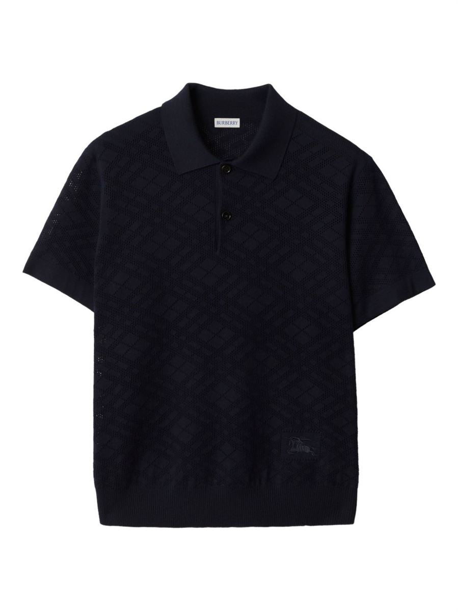 Ruffled-detail check-pattern t-shirt-BURBERRY-Verso