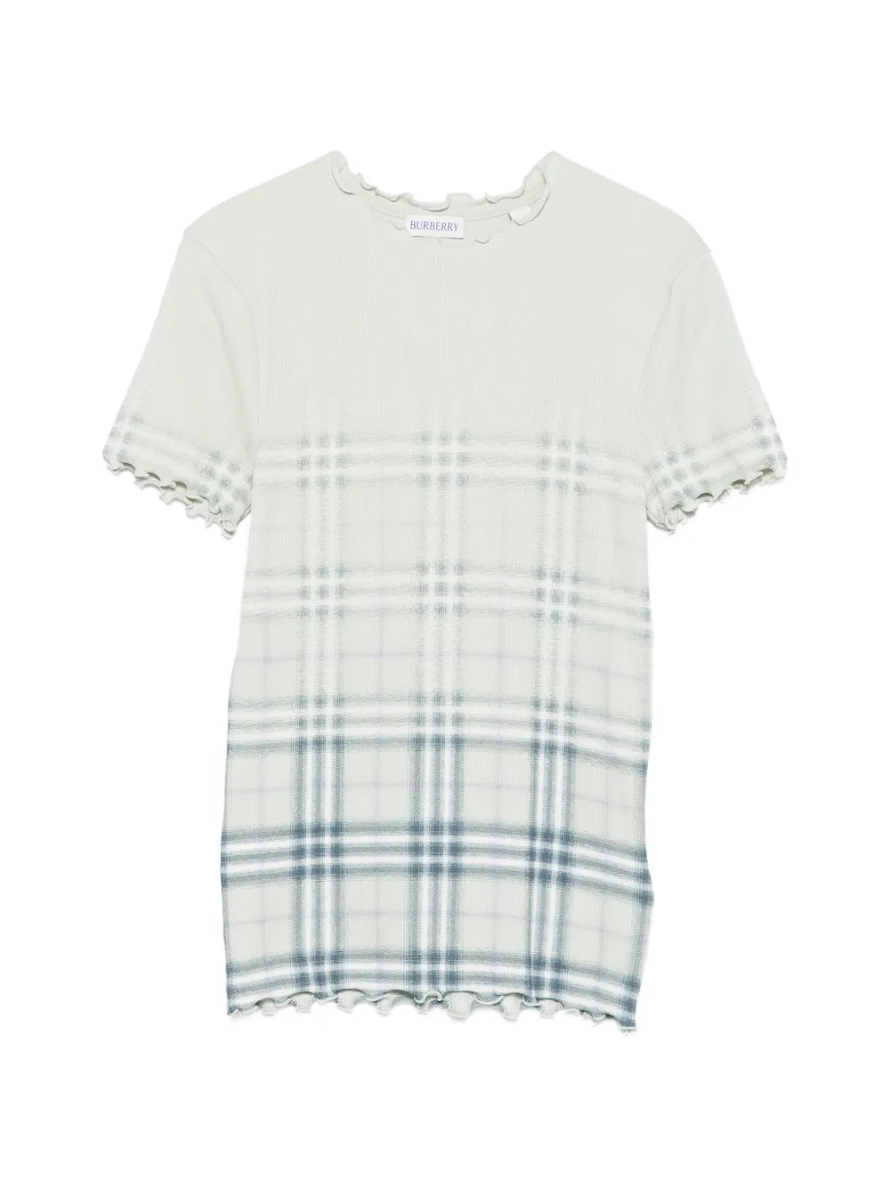 Ruffled-detail check-pattern t-shirt-BURBERRY-305158-S-Verso