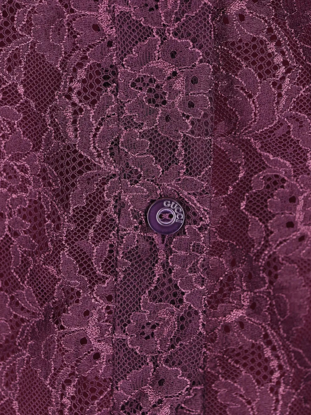 Ruffled lace shirt-GUCCI-Verso