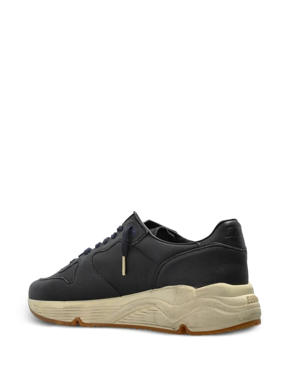 Running sole leather sneakers-GOLDEN GOOSE-Verso