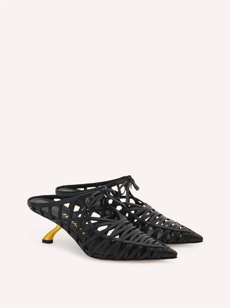 S-shaped heel mule-FERRAGAMO-Verso