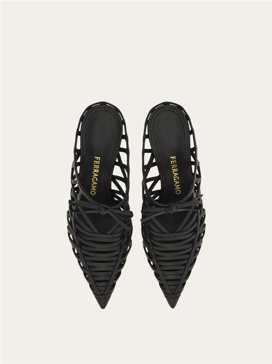 S-shaped heel mule-FERRAGAMO-Verso