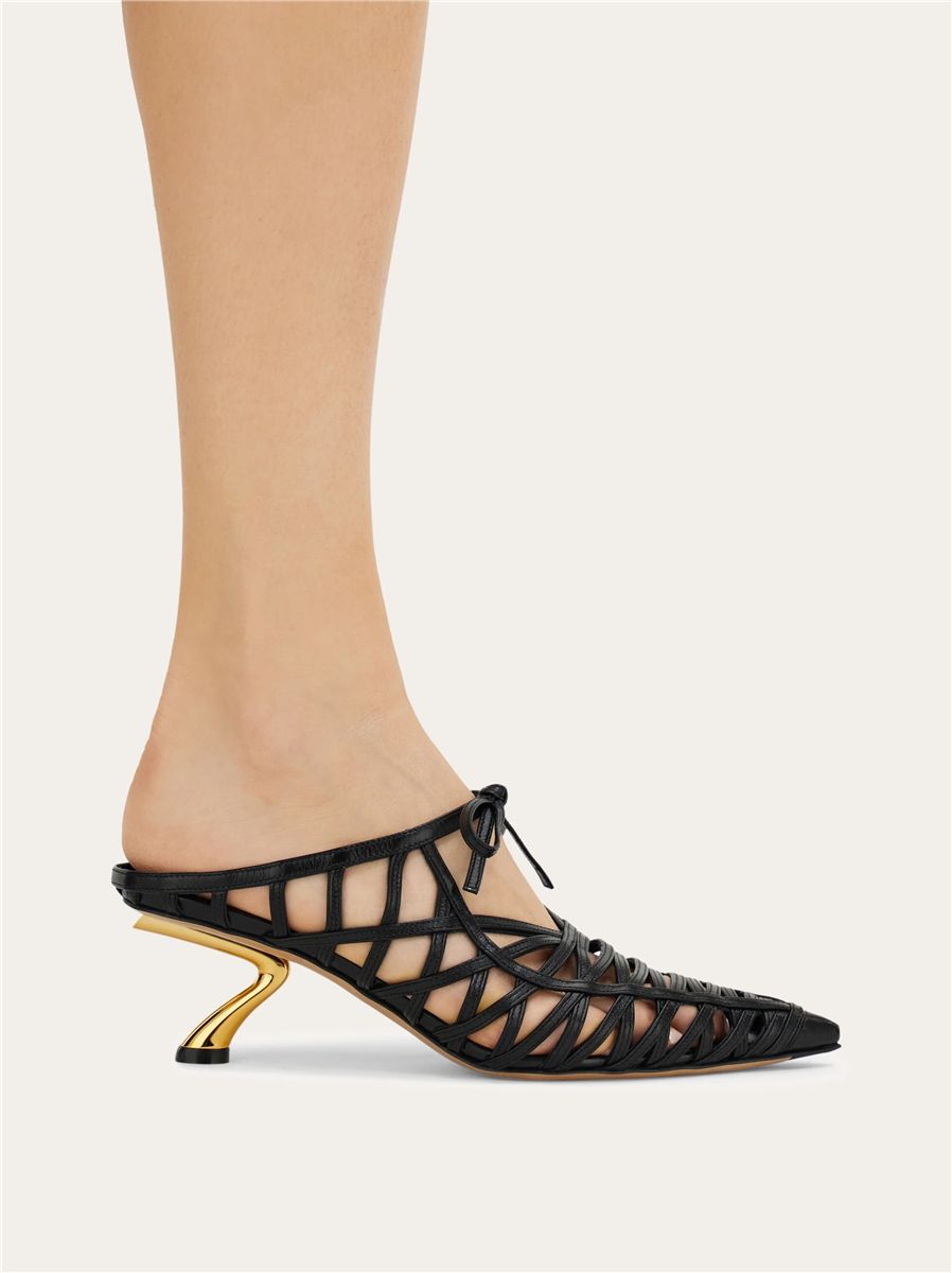 S-shaped heel mule-FERRAGAMO-Verso