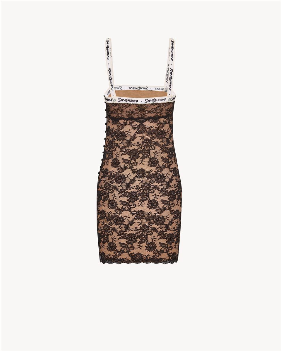 Saint laurent lace slip dress-SAINT LAURENT-Verso
