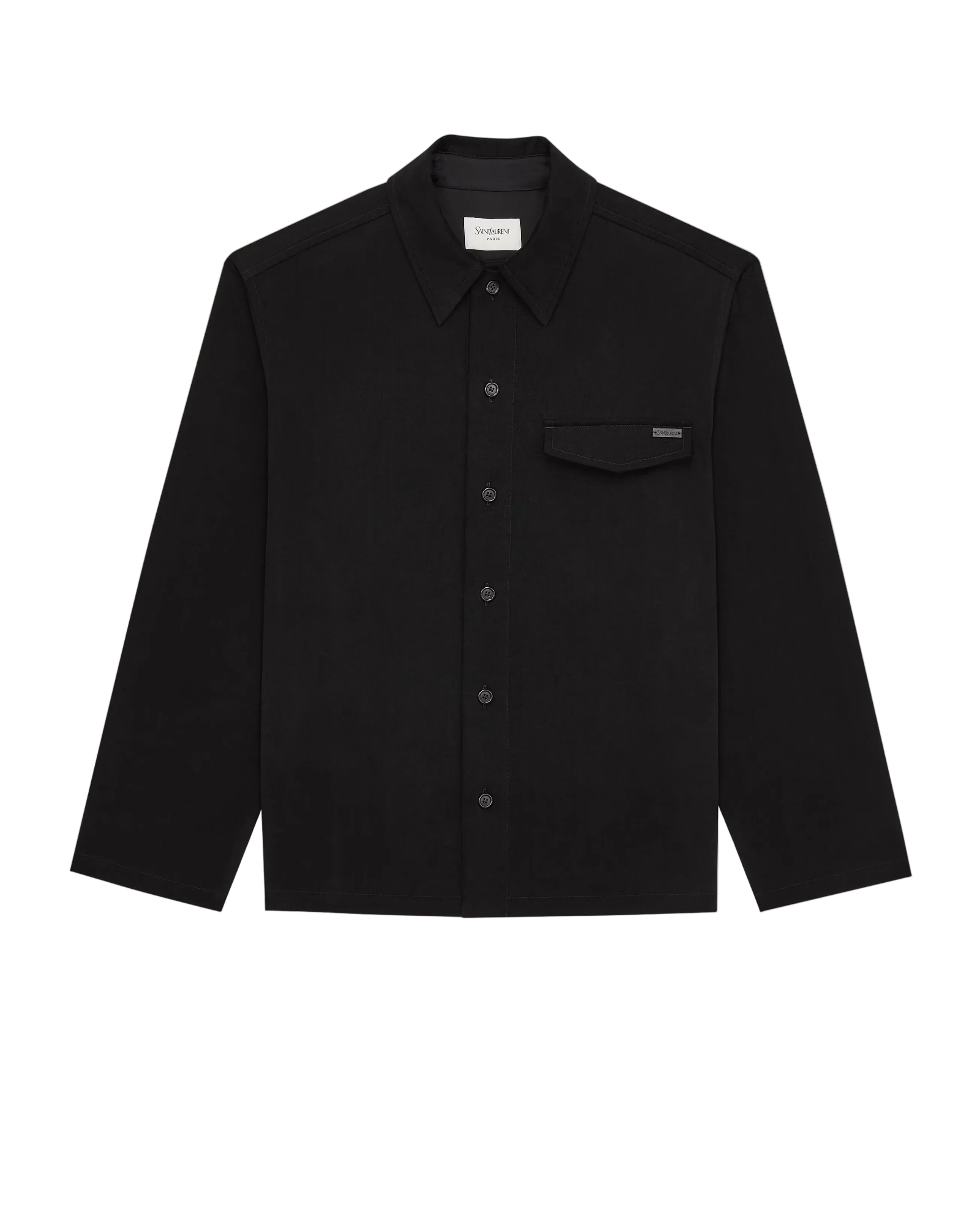 Saint laurent overshirt in cotton-SAINT LAURENT-311066-S-Verso