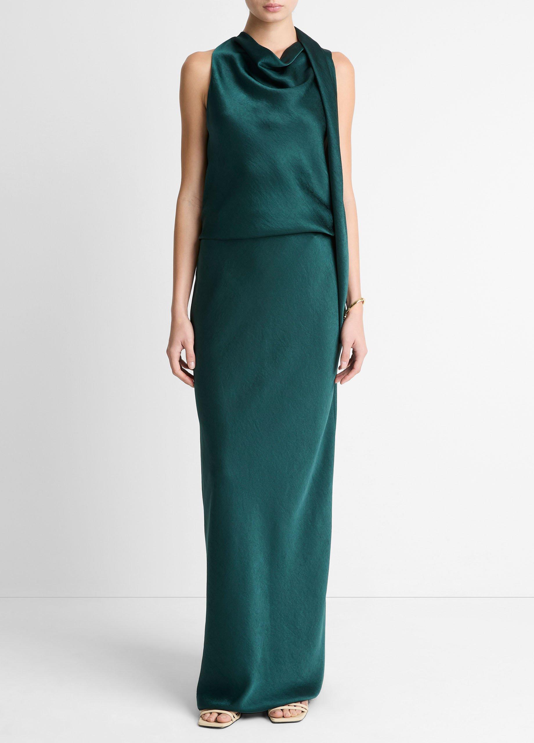 Satin Bias Column Skirt-VINCE-Verso