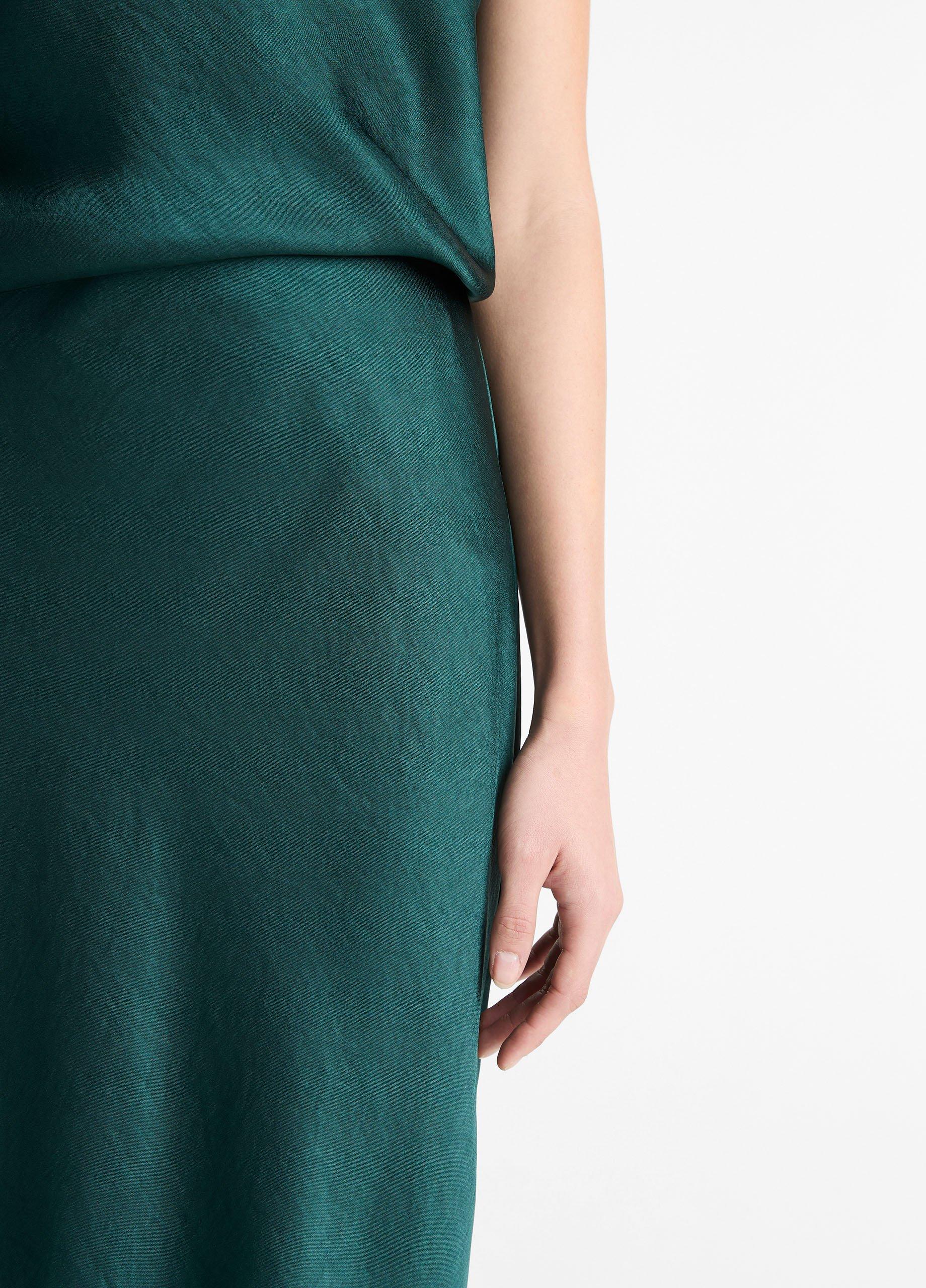 Satin Bias Column Skirt Satin Bias Column Skirt