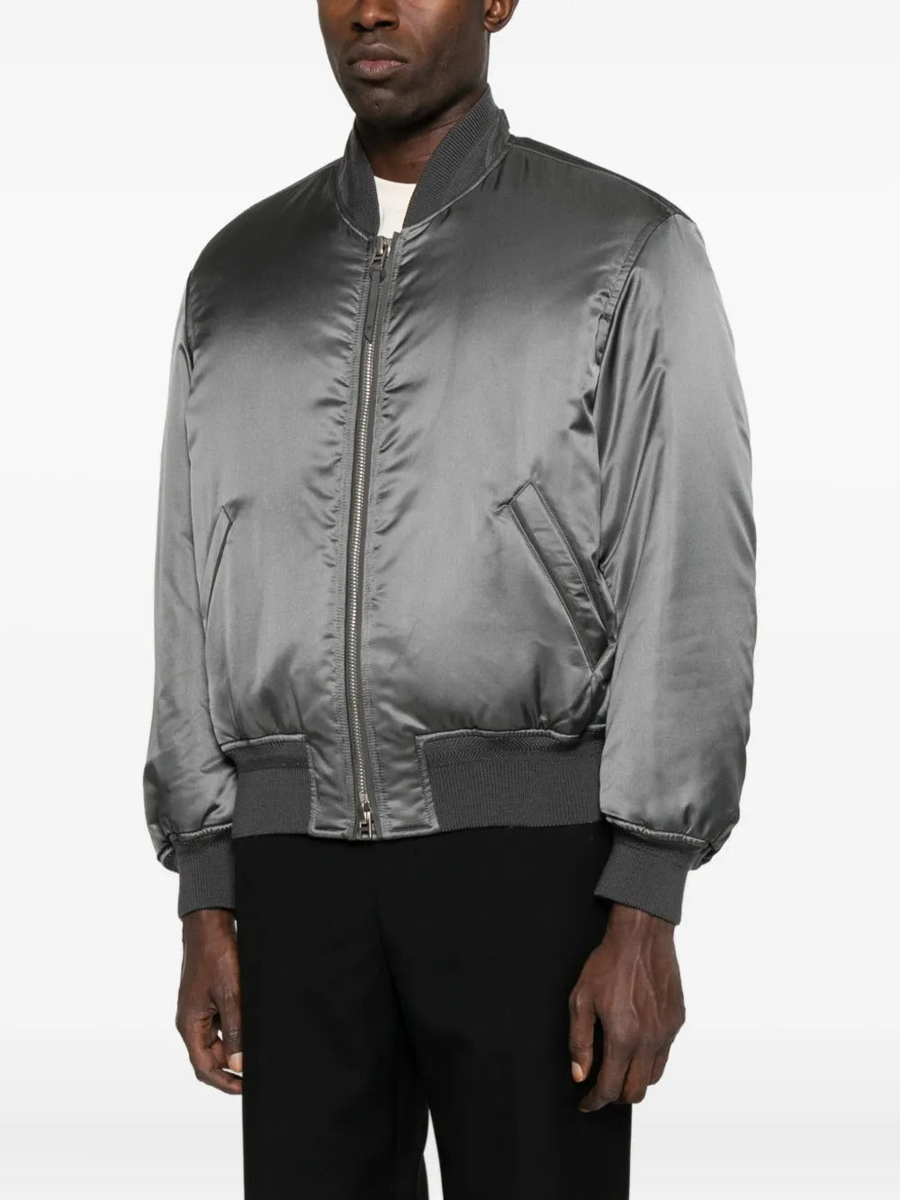Satin bomber jacket-TOM FORD-Verso