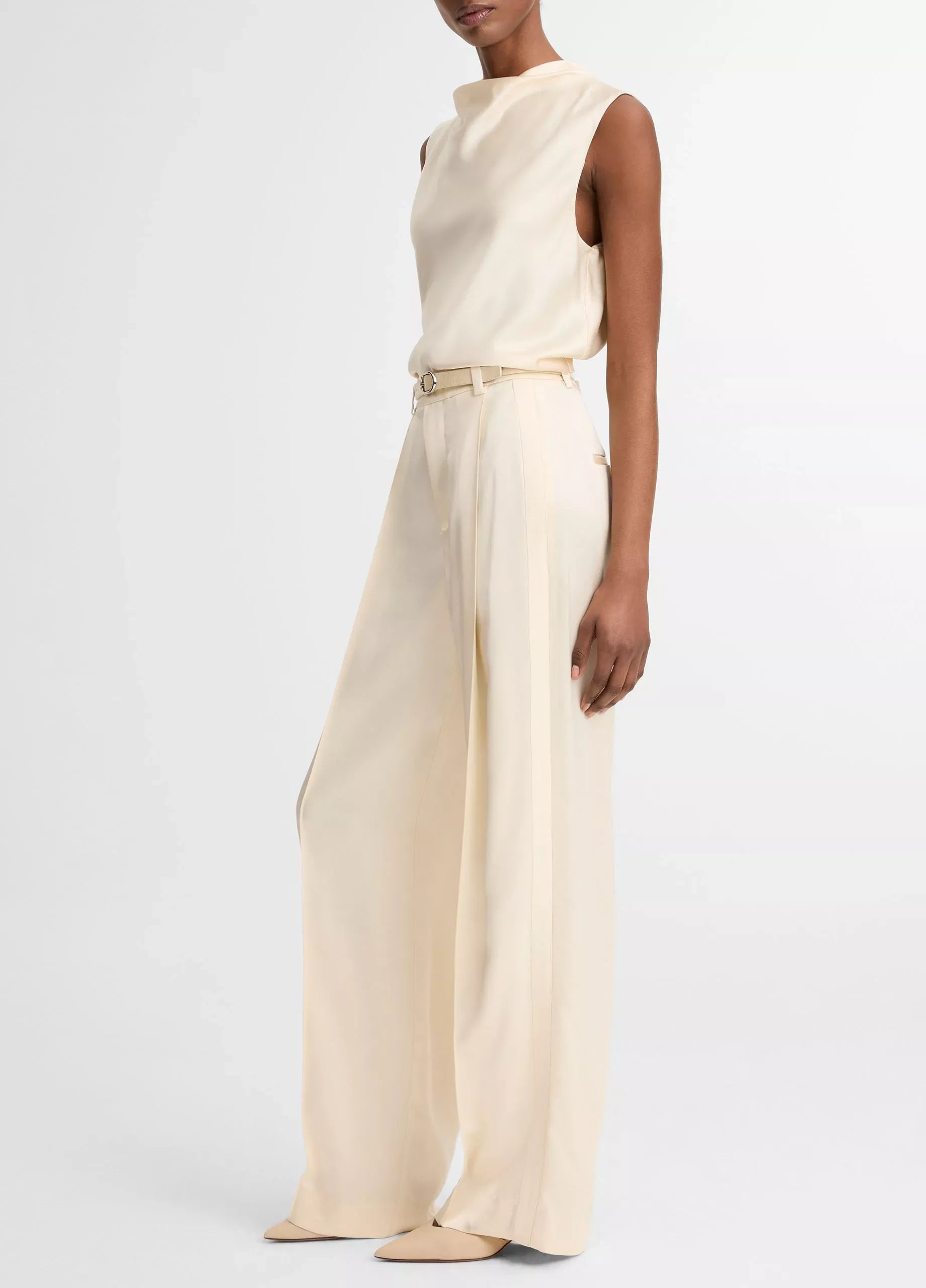 Satin High-Waist Trouser-VINCE-Verso