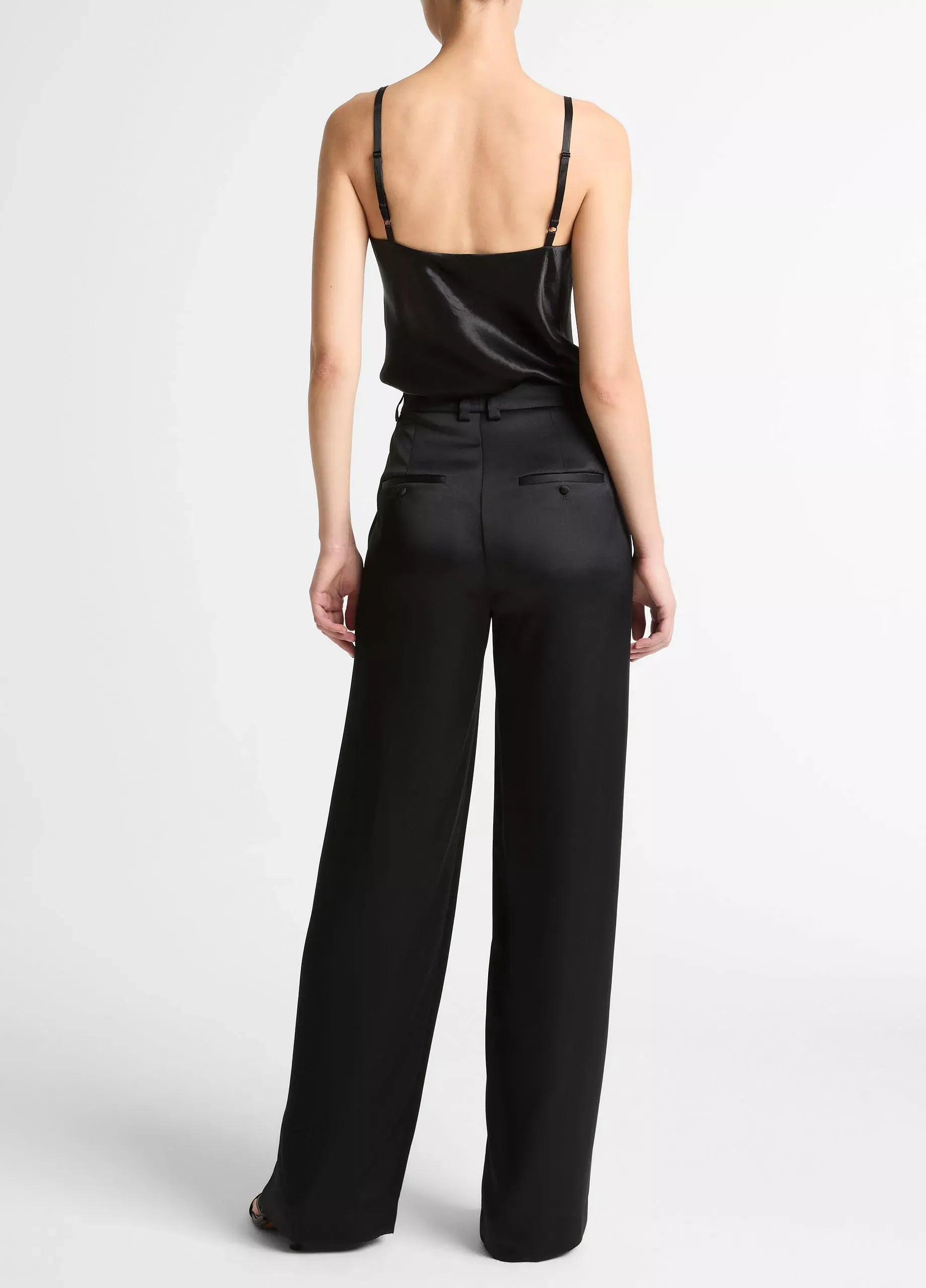 Satin high-waist trouser-VINCE-Verso