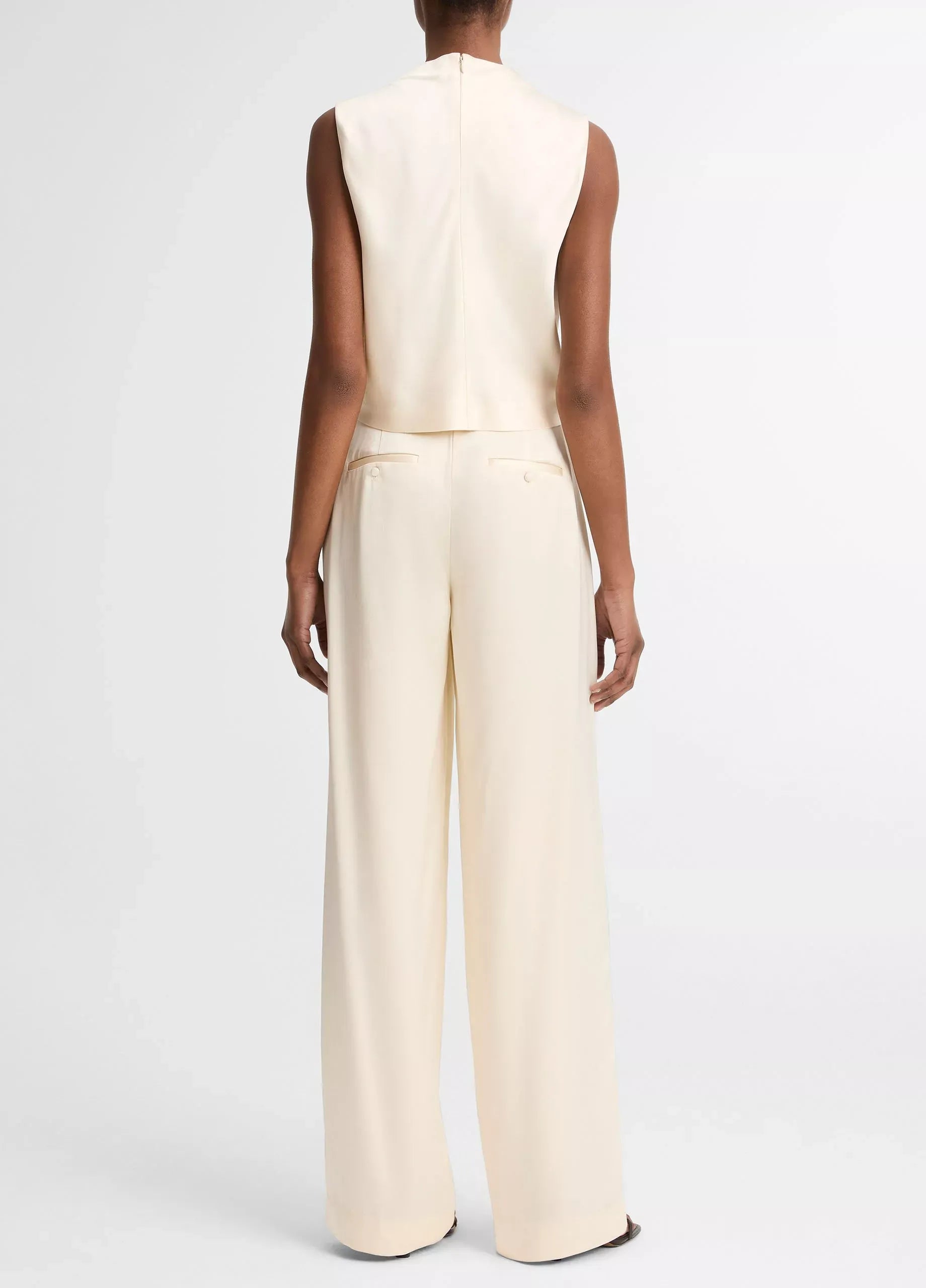 Satin High-Waist Trouser-VINCE-Verso