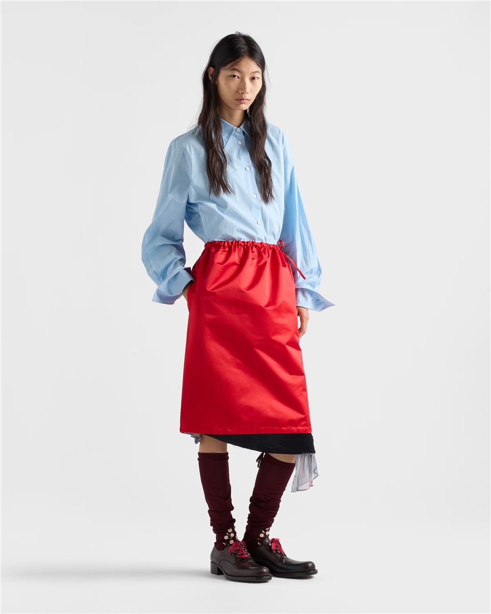 Satin skirt-PRADA-Verso