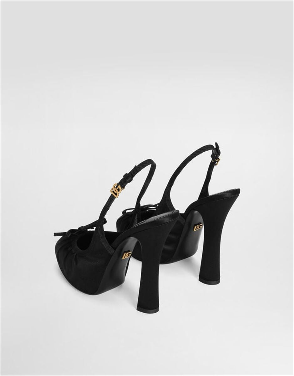 SATIN SLINGBACKS - DOLCE & GABBANA - Verso