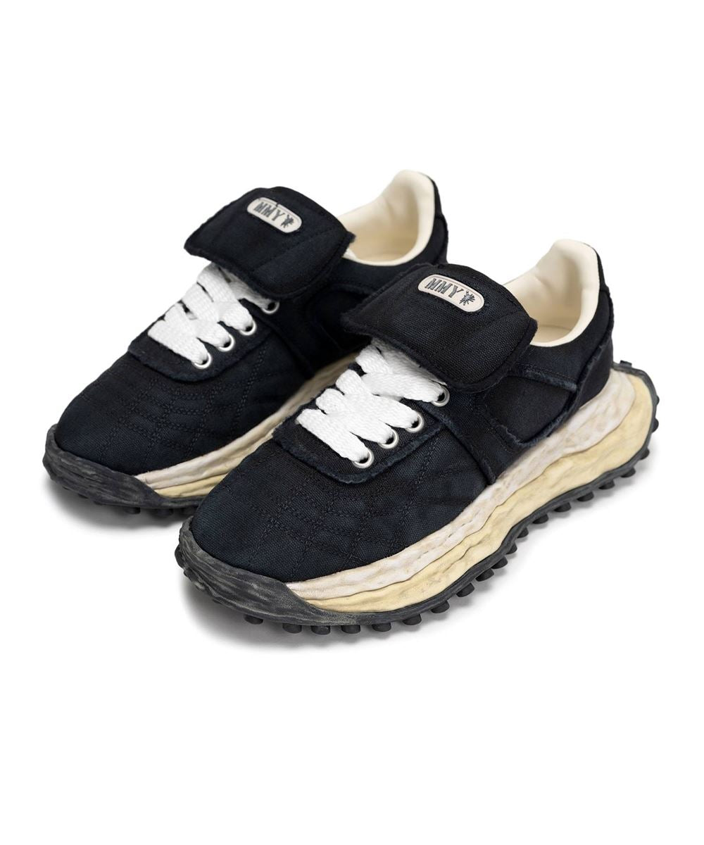 "SCOTT" OG Sole Vintage Effect Embroidered Canvas Low-top Sneaker-MAISON MIHARA YASUHIRO-Verso