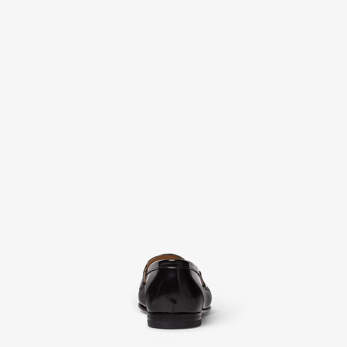 Scrunch Logo-Plaque Gathered Loafers-FENDI-Verso