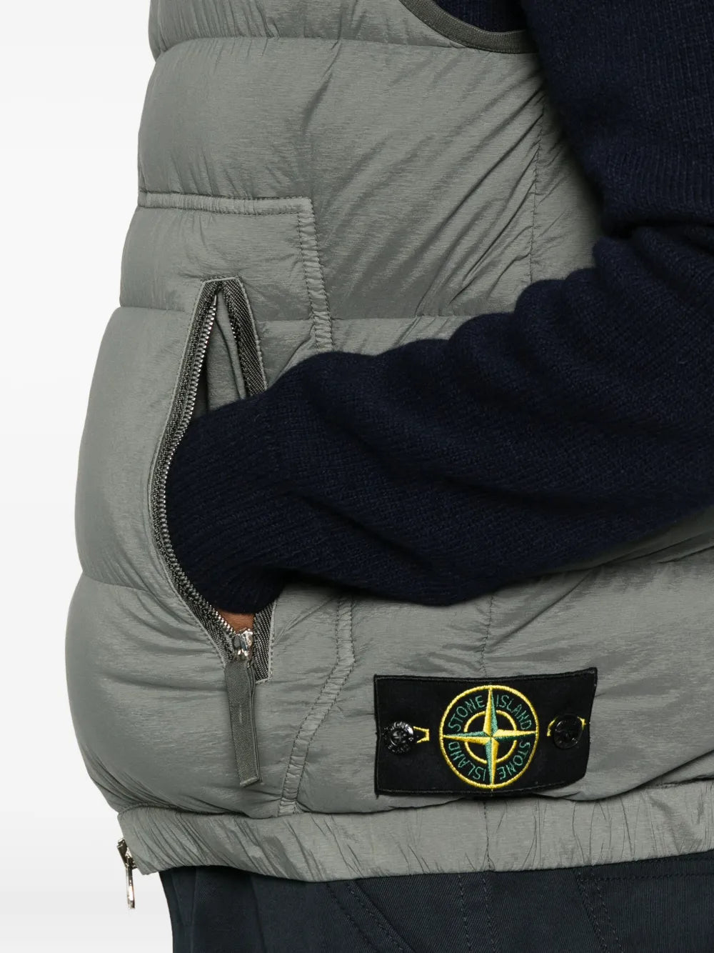Seamless tunnel quilted gilet-STONE ISLAND-Verso