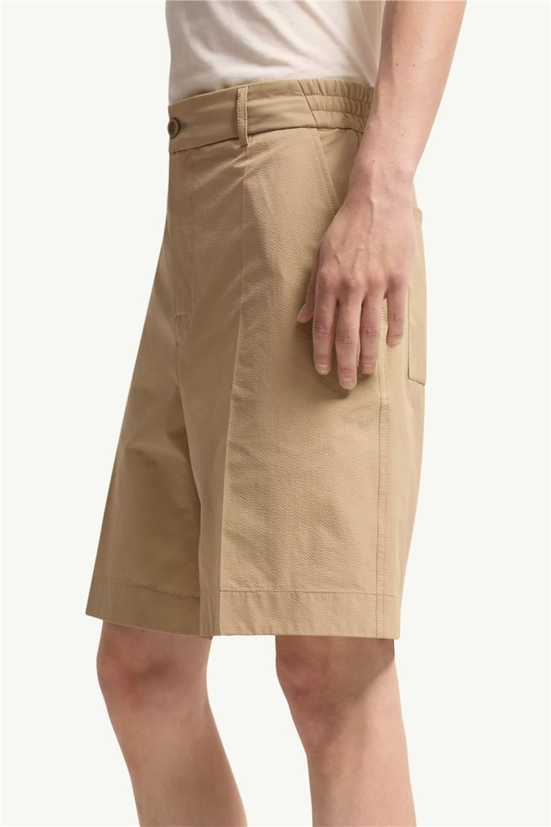 Seersucker shorts-MONCLER-Verso