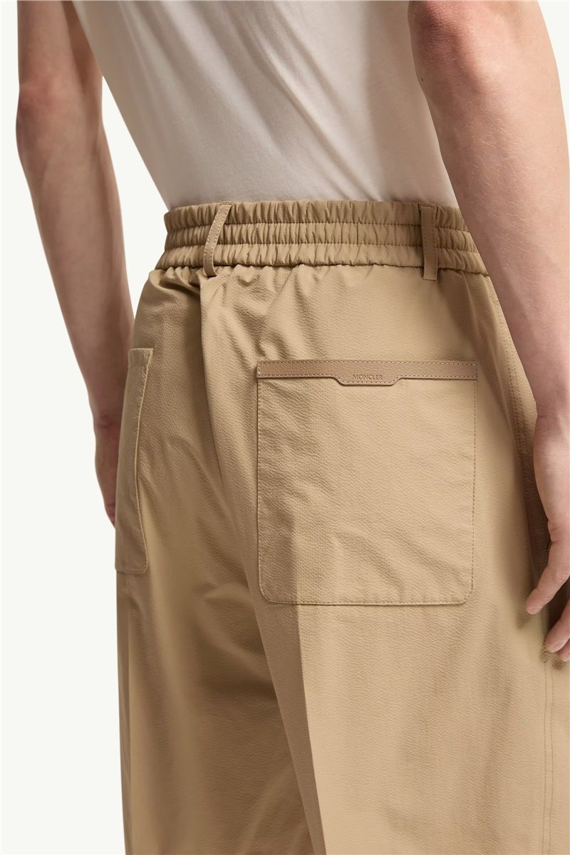 Seersucker shorts-MONCLER-Verso
