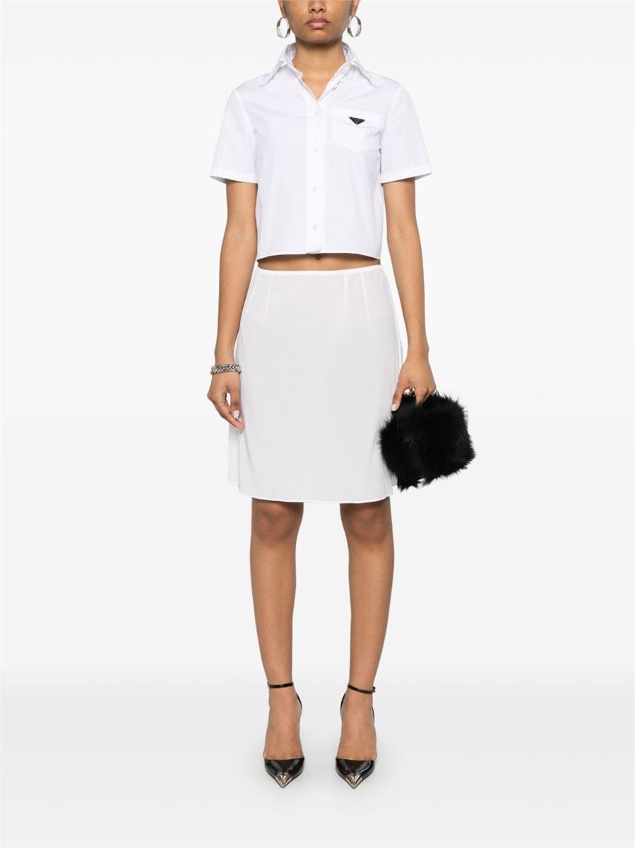 SEMI-SHEER MINI SKIRT -  DOLCE & GABBANA -  Verso