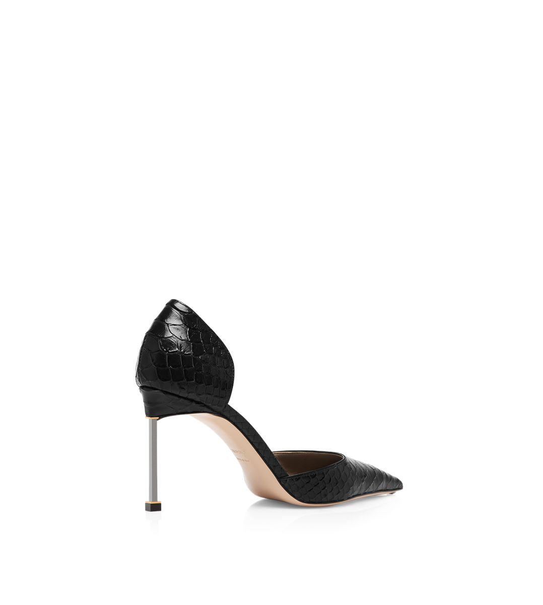 Semi shiny printed python spire d'orsay pump