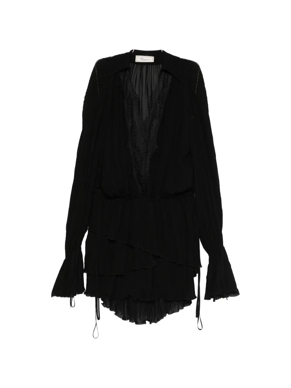 Lace-trim mini dress-BLUMARINE-Verso