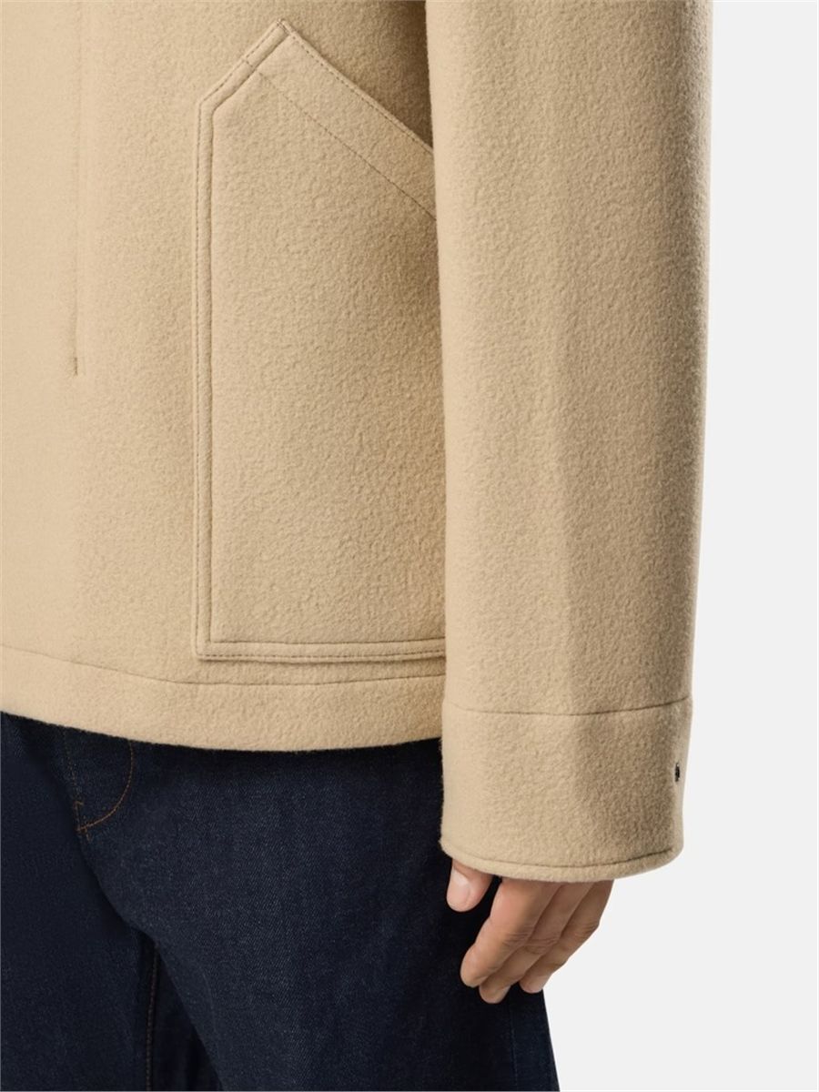 Short parka with toggle-button fastening-STONE ISLAND-Verso